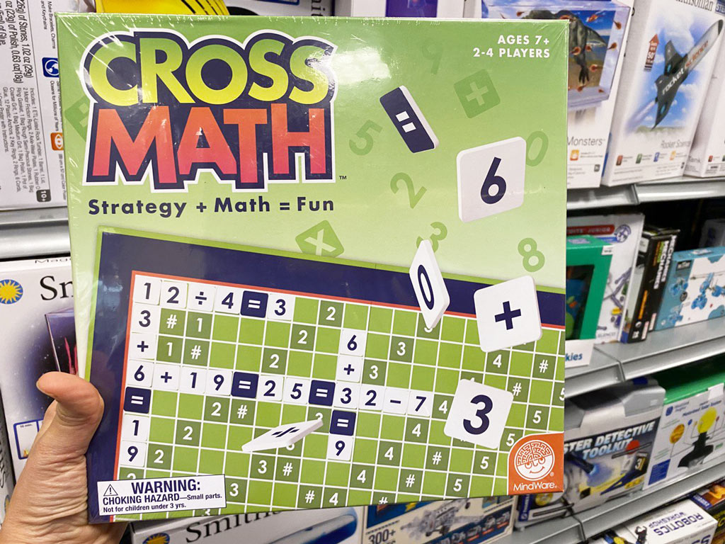 /MindWare CrossMath Math Educational Board Game for Kids